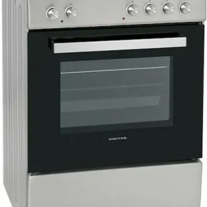 United UFV-60279 Ηλεκτρική Κουζίνα Κεραμική INOX